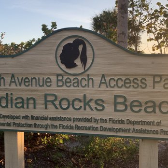 Indian Rocks Beach - Sign at Indian Rocks Beach, North of Indian Shores Beach, South of Bellair Beach - Beaches Near Me - Indian Rocks Beach, Florida