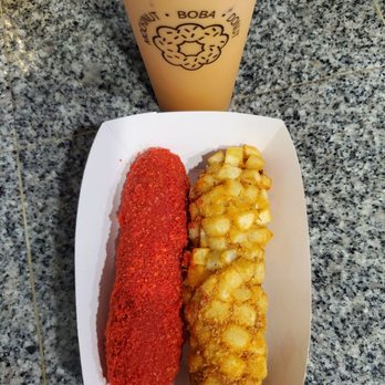 Mochinut - Bellevue - Flaming Cheetos, Gamsung Potato, and Thai Iced Tea - Donuts Near Me - Bellevue, Washington Mochinut - Bellevue - Flaming Cheetos, Gamsung Potato, and Thai Iced Tea - Donuts Near Me - Bellevue, Washington
