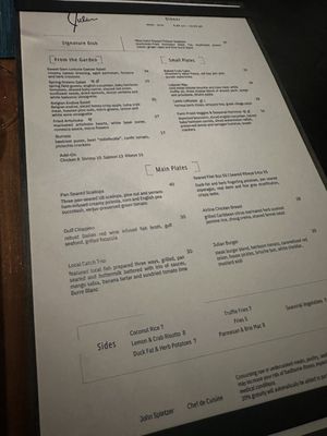 Menu photo 4 Julian Restaurant Tampa, FL Menu photo 4 Julian Restaurant Tampa, FL