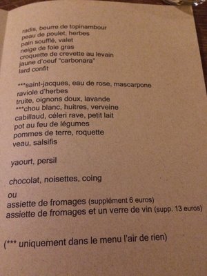 Menu photo 3 L'air De Rien Esneux, WLG