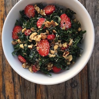 Seabirds Kitchen - Strawberry and kale salad (half portion) - Vegan Near Me - Costa Mesa, California