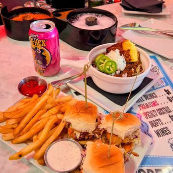Drugstore Cowboy - Buffalo chicken sliders and Southwest chili. 10/10 - Cocktail Bars Near Me - Los Angeles, California Drugstore Cowboy - Buffalo chicken sliders and Southwest chili. 10/10 - Cocktail Bars Near Me - Los Angeles, California