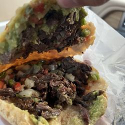 Bens Taco Stand - Loaded beef fajita Gordita