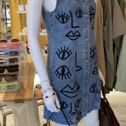 True Lucia - Custom painted dress and bag
