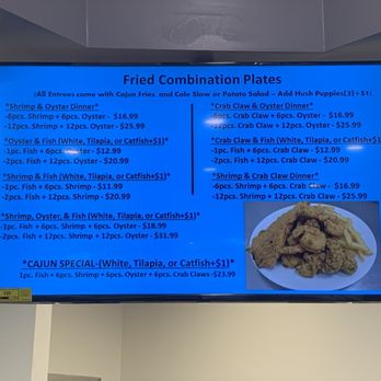 Cajun Corner - Menu 07/12/2024 - Cajun/Creole Near Me - Mobile, Alabama