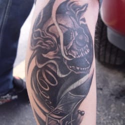 Forbidden Flesh Tattoo Studio - Custom Cover-Up by: Dennis
