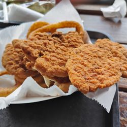Paul's Margarita Deck - Chicken finger basket with onion rings