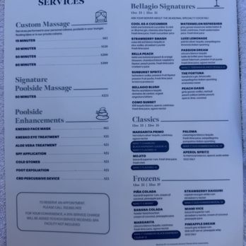 Bellagio Pool - Bellagio poolside menu - Swimming Pools Near Me - Las Vegas, Nevada Bellagio Pool - Bellagio poolside menu - Swimming Pools Near Me - Las Vegas, Nevada