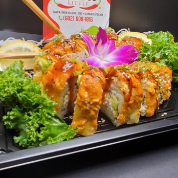 Sushi Little - Goolden Doodle roll - Sushi Bars Near Me - Glendale, Arizona Sushi Little - Goolden Doodle roll - Sushi Bars Near Me - Glendale, Arizona
