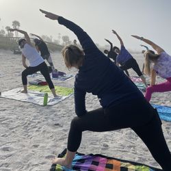 Yoga On the Beach - During class