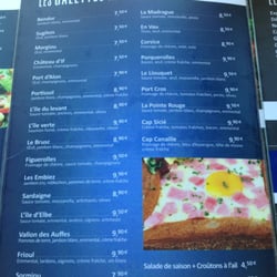 L'Albatros - Toutes les crêpes au sarrasin porte le nom d'une calanque... Originale !
