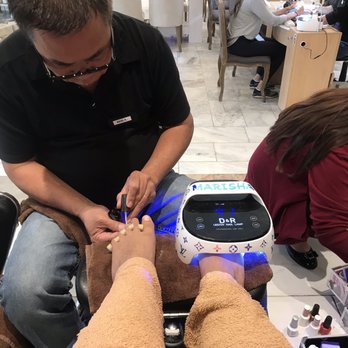 Renaissance Nails Spa - Bill working hard on my tootsies!! - Nail Salons Near Me - New Braunfels, Texas