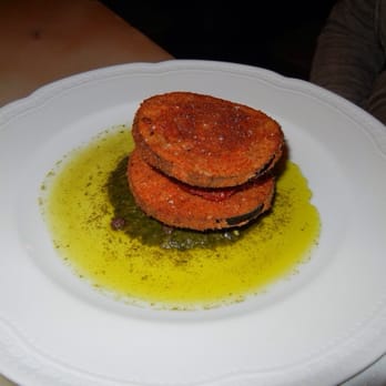 Petit Louis Bistro - Eggplant Napoleon with pistou - French Near Me - Baltimore, Maryland