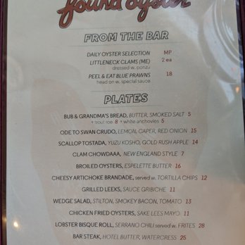 Found Oyster - Seafood Near Me - Los Angeles, California