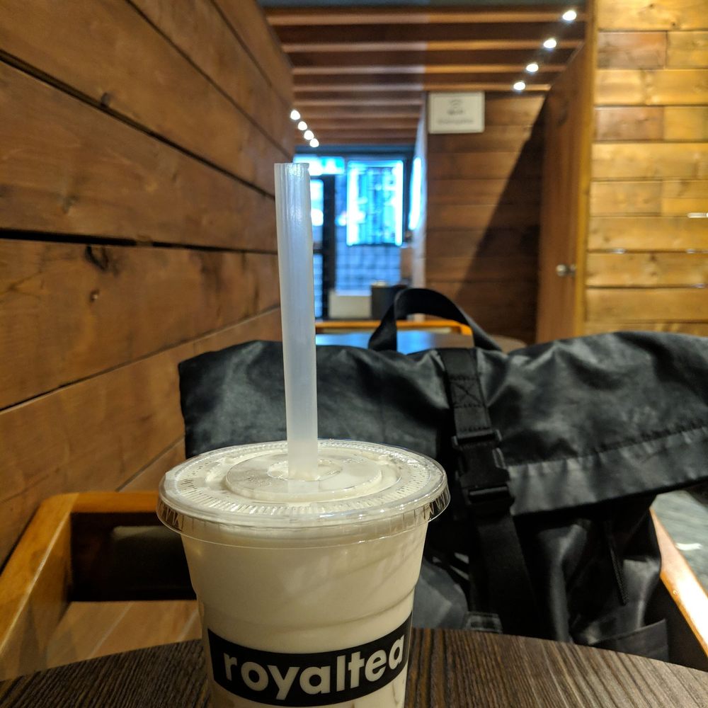 Royaltea - Mountain High Milk Green Tea with Coconut Jelly - Bubble Tea Near Me - Toronto, Ontario
