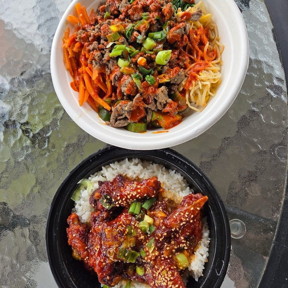 Seoul Bowls - Sticky wings over rice and bulgogi bowel 10 out of 10 - Korean Near Me - Chester, Maryland Seoul Bowls - Sticky wings over rice and bulgogi bowel 10 out of 10 - Korean Near Me - Chester, Maryland