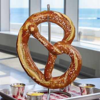 TopGolf - a pretzel on a tray - Sports Bars Near Me - Atlantic City, New Jersey TopGolf - a pretzel on a tray - Sports Bars Near Me - Atlantic City, New Jersey