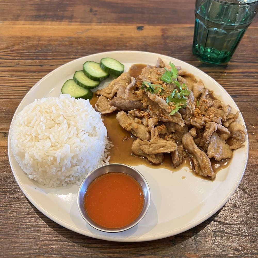 Yimm - Fried Garlic Pepper Pork - Thai Near Me - Oakland, California Yimm - Fried Garlic Pepper Pork - Thai Near Me - Oakland, California