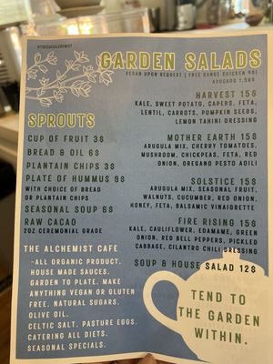 Menu photo 2 The Alchemist Cafe Modesto, CA