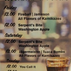 Weekend Specials