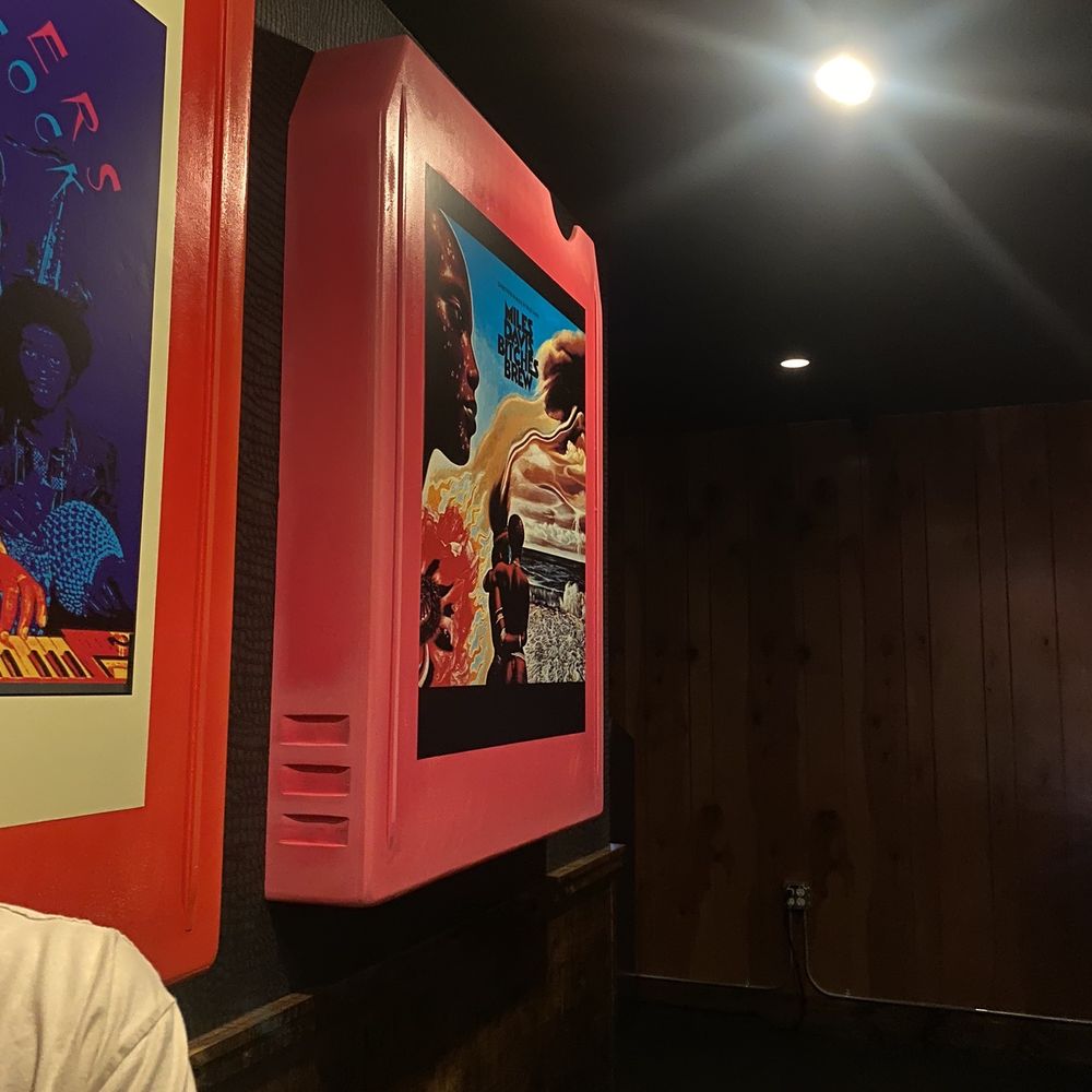 8-Track - cinema posters around pool table - Cocktail Bars Near Me - Sacramento, California