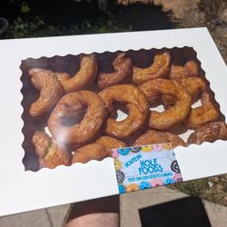 Route 66 Hole Foods - A whole dozen hand piped crullers,