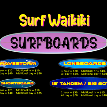 Surf Waikiki - Beach Equipment Rentals Near Me - Honolulu, Hawaii