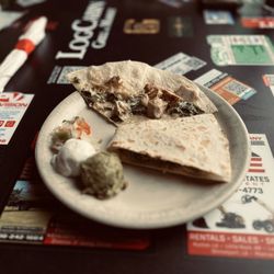 Log Cabin Grill & Market - Chicken Spinach Quesodilla