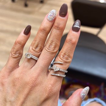 Dream Bell Nails & Spa - Love the blink blink colors matching with my rings :) - Nail Salons Near Me - New York, New York