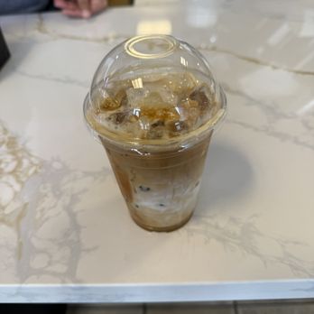 Brew Bytes Cafe - Iced Caramel Macchiato (as is) - Cafes Near Me - Cupertino, California
