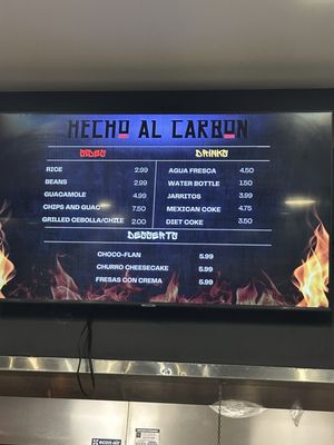 Menu photo 4 Hecho Al Carbon Riverside, CA Menu photo 4 Hecho Al Carbon Riverside, CA
