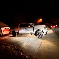 TintEd - 2025 Ford F250 front windows tinted tint with visor strip in Gulf Breeze, Fl