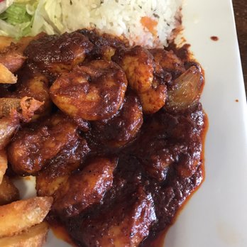 Taqueria La Carreta - Shrimp a la diabla. Goooood and spicy. - Mexican Near Me - Atlanta, Georgia