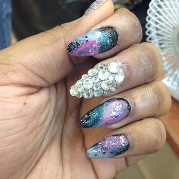 Paris Nails - Galaxy Nails and rhinestones done by Debbie - Nail Salons Near Me - Philadelphia, Pennsylvania Paris Nails - Galaxy Nails and rhinestones done by Debbie - Nail Salons Near Me - Philadelphia, Pennsylvania