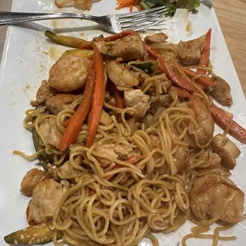 Sushi Sake - Saki noodles with shrimp/chicken, veggies, and a delicious green tea. - Sushi Bars Near Me - Homestead, Florida Sushi Sake - Saki noodles with shrimp/chicken, veggies, and a delicious green tea. - Sushi Bars Near Me - Homestead, Florida
