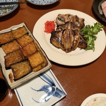 Maneki - Black collar cod, baked miso eggplant - Japanese Near Me - Seattle, Washington Maneki - Black collar cod, baked miso eggplant - Japanese Near Me - Seattle, Washington