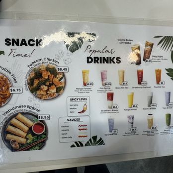 Feng Cha - Snacks menu & popular drinks menu 1.19.26 - Bubble Tea Near Me - Riverside, California