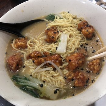 Dumpling Dojo - General Tao's Chicken Bowl w/ ramen - mmmmm - Ramen Near Me - Rutherford, New Jersey Dumpling Dojo - General Tao's Chicken Bowl w/ ramen - mmmmm - Ramen Near Me - Rutherford, New Jersey