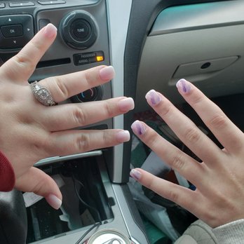 Ez Nails and Spa - Pink ombre and purple marble - Nail Salons Near Me - Lakewood, Washington