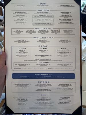 Menu photo 1 SET Steak & Sushi Newport Beach, CA Menu photo 1 SET Steak & Sushi Newport Beach, CA