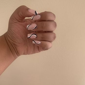 Irvine Nails - Black and white Nail Design - Nail Salons Near Me - Irvine, California Irvine Nails - Black and white Nail Design - Nail Salons Near Me - Irvine, California