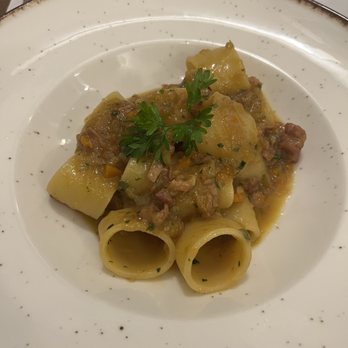 L'Abside - Calamarata with tuna in a white wine and onion sauce - Italian Near Me - Amalfi, SA