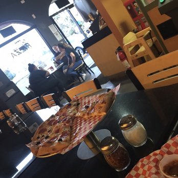 Blackstone Pizza - Staff hanging out eating since the place was empty-not professional at all. - Pizza Near Me - San Marcos, California