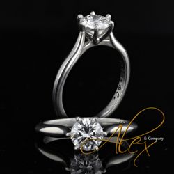 Alex & Company - Showcase your diamond's brilliance with our elegant six prong solitaire settings!