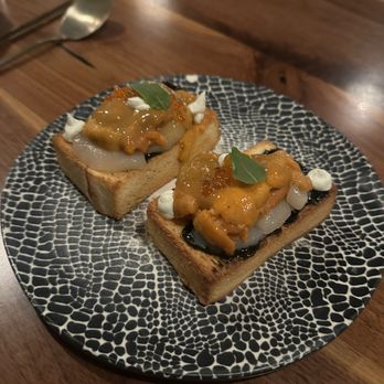 Bansang - Uni scallop toast - Korean Near Me - San Francisco, California Bansang - Uni scallop toast - Korean Near Me - San Francisco, California