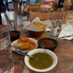 Margaritas - Delicious salsas and soft chips!