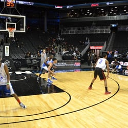 NYC Basketball League Championship Game on the Barclays Center Main Court
