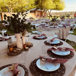 The Hoffmann's Wedding & Event Center - Wedding reception area under tent and on grass