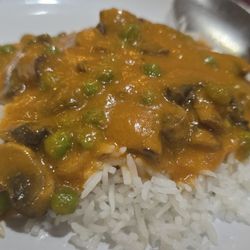 Spice Zone Indian Restaurant - Vegan Mushroom Matar - made with coconut milk