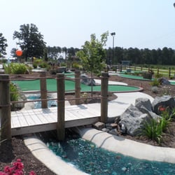 Lakeside Mini Golf - Floating golf balls make it twice as fun!
